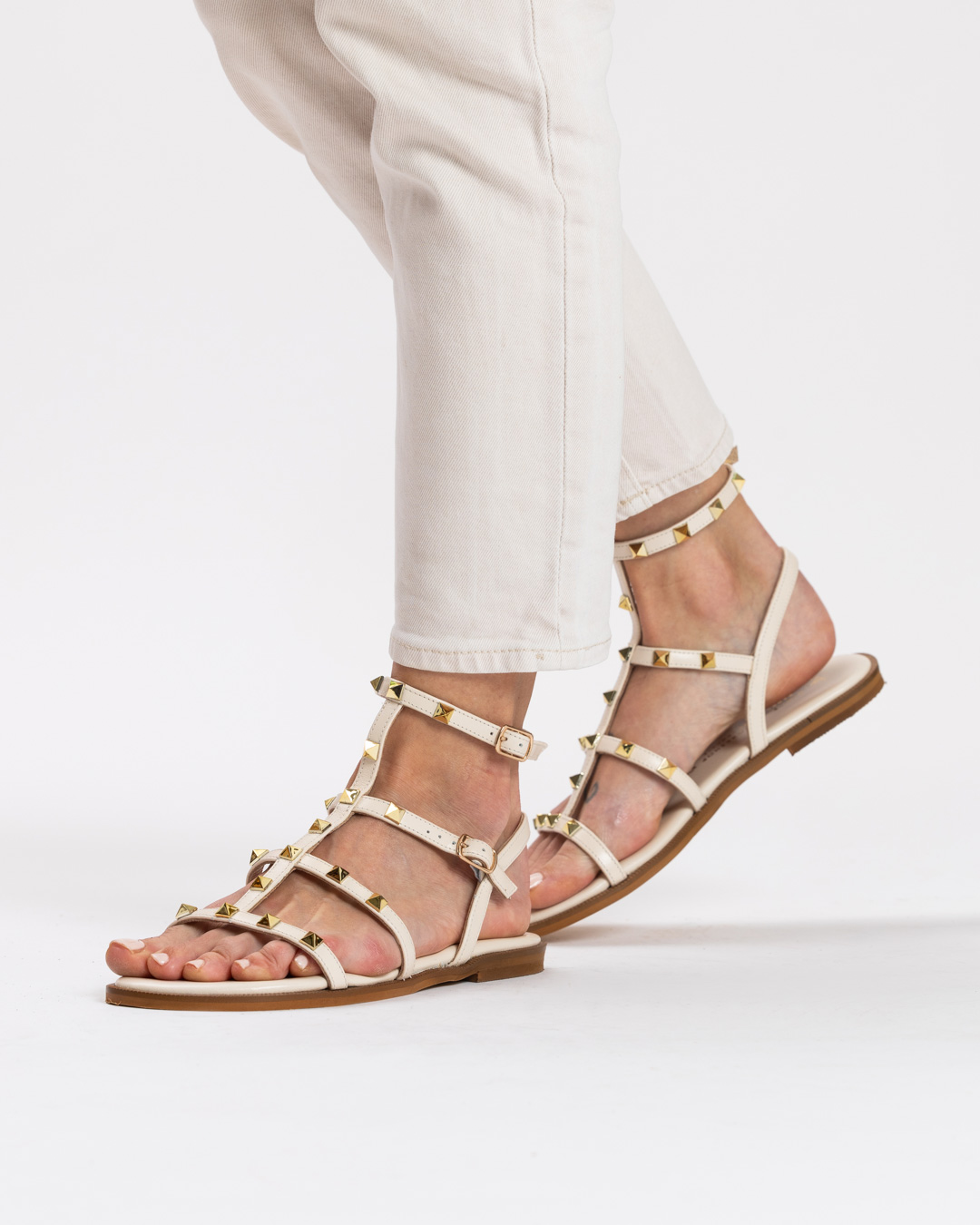 Alkmini flats ivory