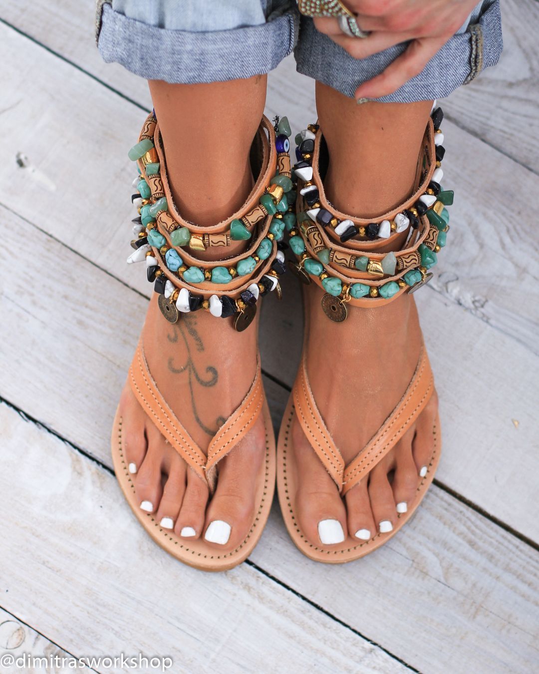 Wanderlust leather sandals| dimitrasworkshop.com