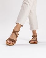 Naxos camel δερμάτινα σανδάλια