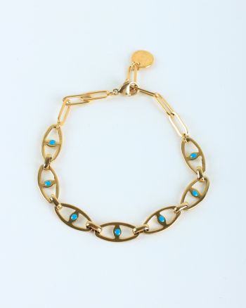 Eye bracelet gold