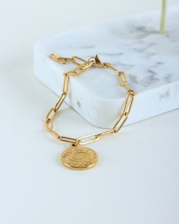 Eye charm gold 