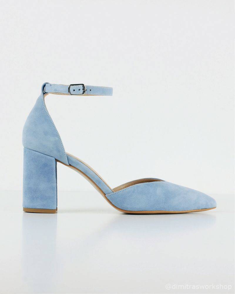 Celeste – Γαλάζια Γόβα Καστόρι με Λουράκι Αστραγάλου Φωτογραφία από Celeste – Γαλάζια Γόβα Καστόρι με Λουράκι Αστραγάλου